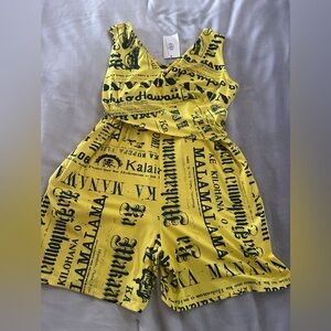 Yellow Printed Jumpsuit